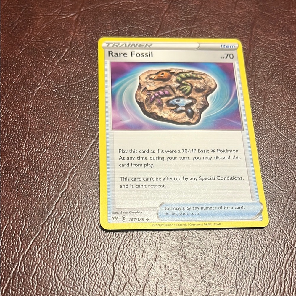 Rare Fossil Pokémon Card
